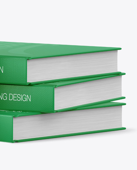 Hardcover Books w/ Fabric Cover Mockup