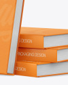 Hardcover Books w/ Fabric Cover Mockup