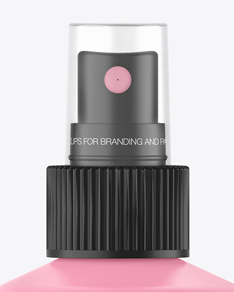 Matte Spray Bottle Mockup