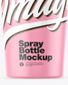 Matte Spray Bottle Mockup