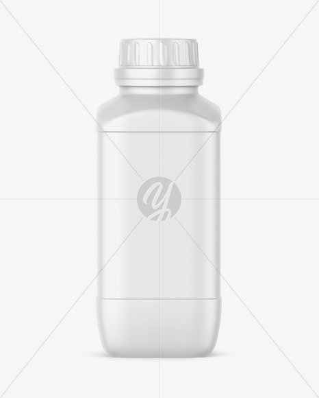 Matte Plastic Bottle Mockup