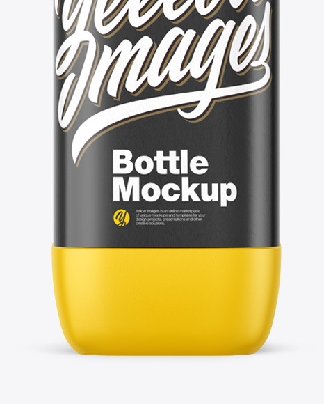 Matte Plastic Bottle Mockup