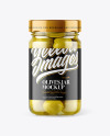 Clear Glass Jar with Olives Mockup Clear Glass Jar with Olives Mockup