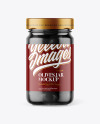 Clear Glass Jar with Black Olives Mockup