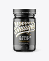 Clear Glass Jar with Black Olives Mockup