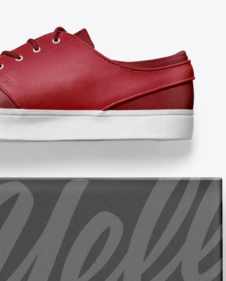 Sneakers Shoes w/ Box Mockup