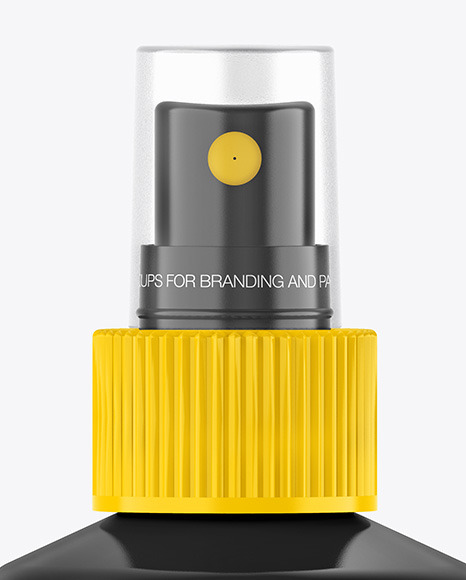 Glossy Spray Bottle Mockup