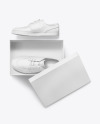 Sneakers Shoes w/ Box Mockup