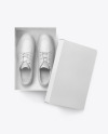 Sneakers Shoes w/ Box Mockup