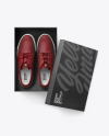 Sneakers Shoes w/ Box Mockup