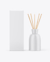 Matte Diffuser Bottle W/ Paper Box Mockup