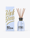 Glossy Diffuser Bottle W/ Paper Box Mockup