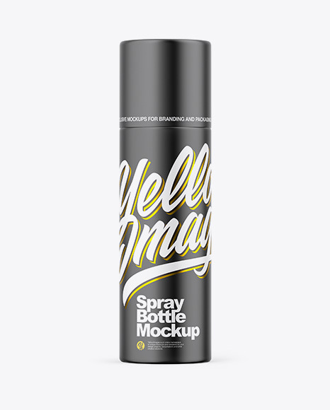 Matte Spray Bottle Mockup