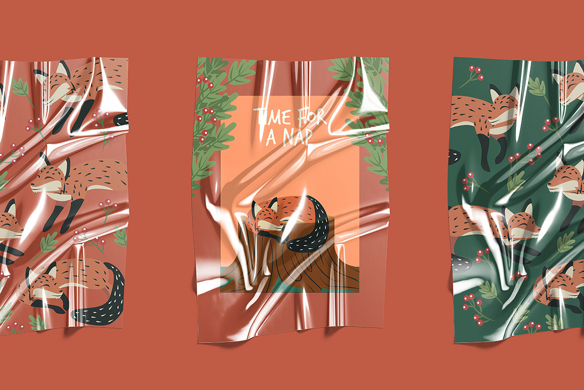 Plastic Foil Overlay Mockups