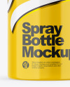 Glossy Spray Bottle Mockup