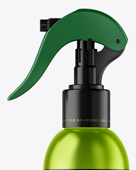 Metallic Spray Bottle Mockup