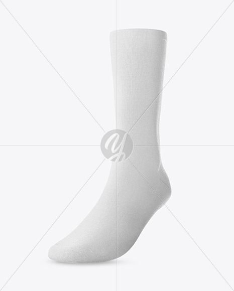 Sock Mockup - Half Side View