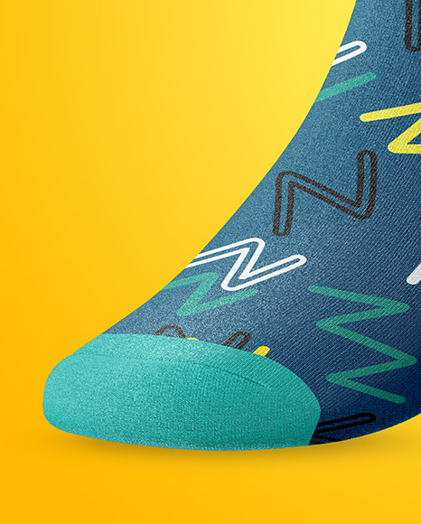 Sock Mockup - Half Side View