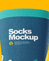 Sock Mockup - Half Side View