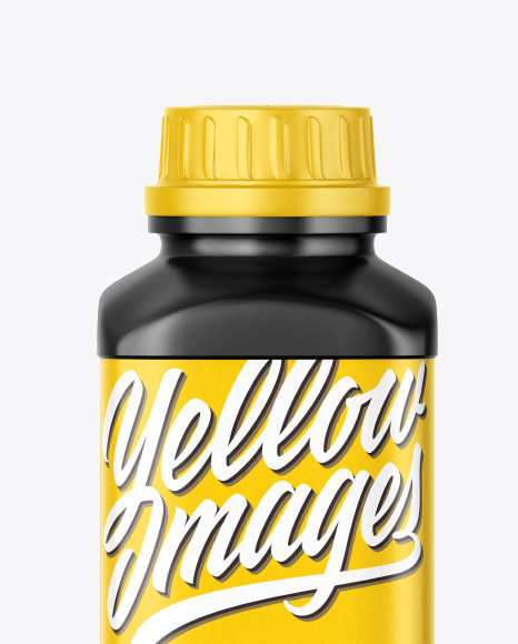 Glossy Plastic Bottle Mockup