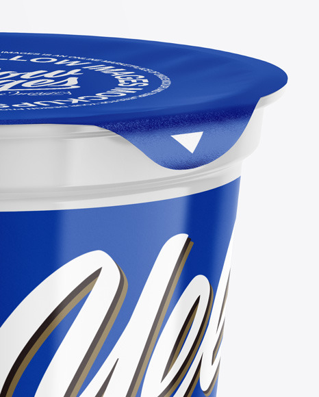 Plastic Yogurt Cup Mockup