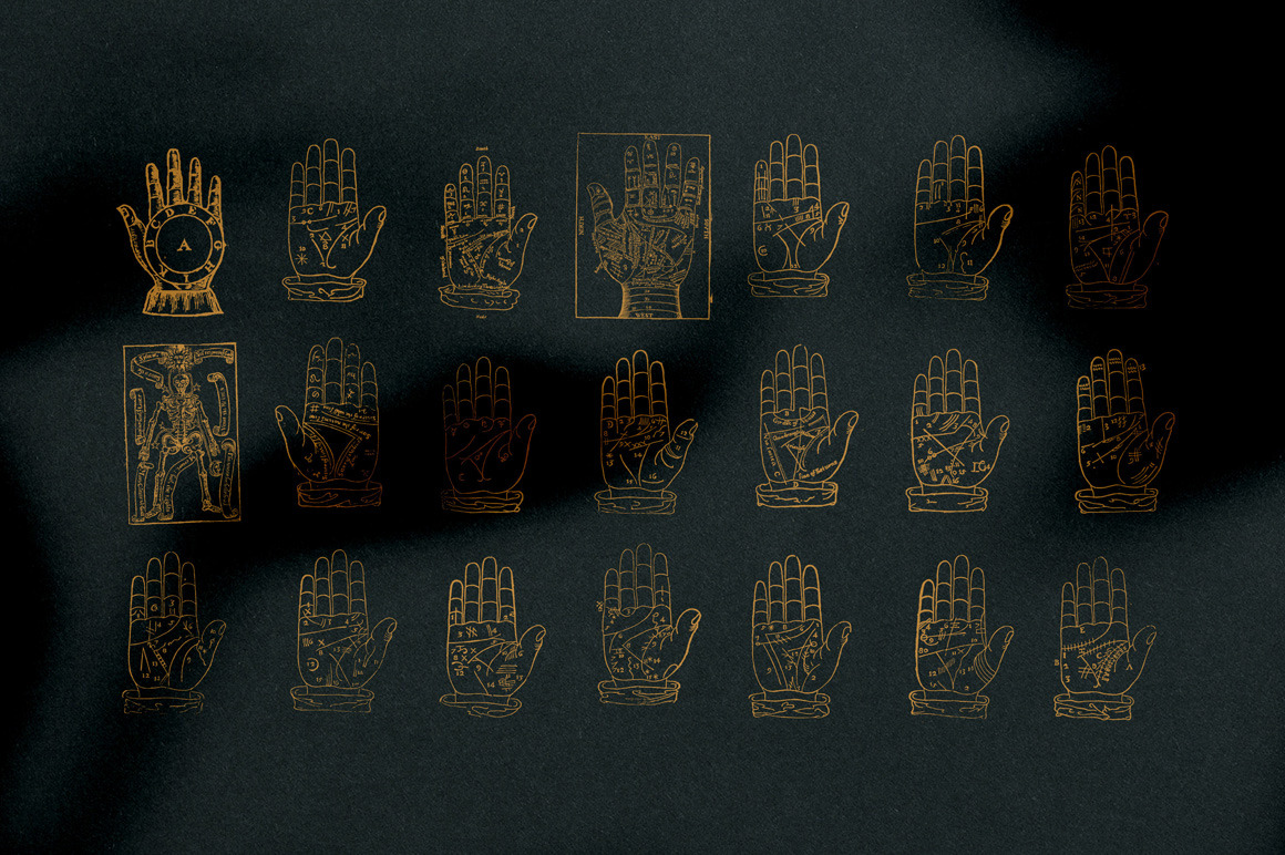 Palmistry, Zodiac & Occult Illustrations Palmistry, Zodiac & Occult Illustrations