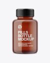 Amber Pills Bottle Mockup