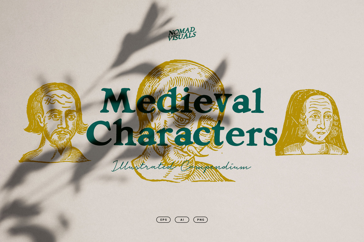 Medieval Characters Illustrations