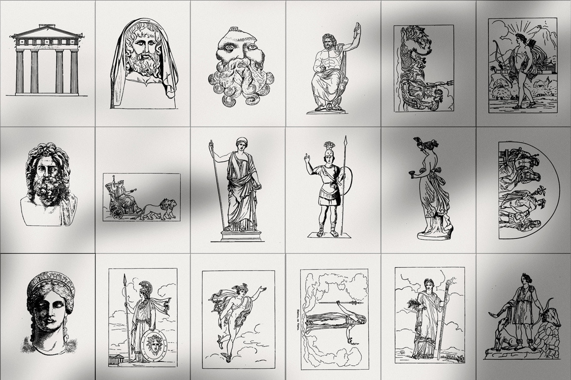 Ellenia - Greek Mythology Illustrations Ellenia - Greek Mythology Illustrations