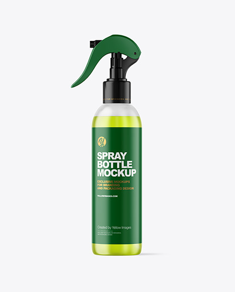 Frosted Spray Bottle Mockup