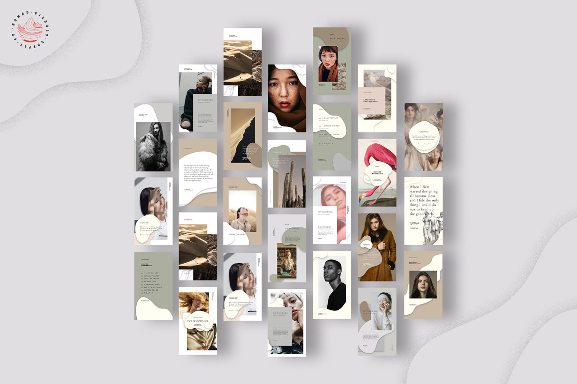 IVY - Minimal Organic Social Kit for Instagram Pinterest Facebook IVY - Minimal Organic Social Kit for Instagram Pinterest Facebook