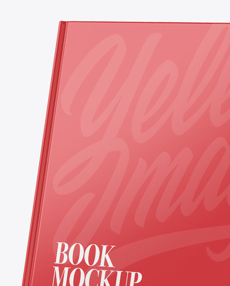 Hardcover Books w/ Glossy Cover Mockup