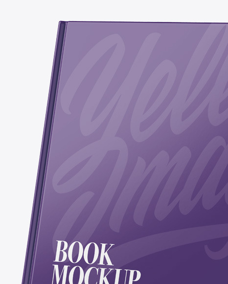 Hardcover Books w/ Glossy Cover Mockup