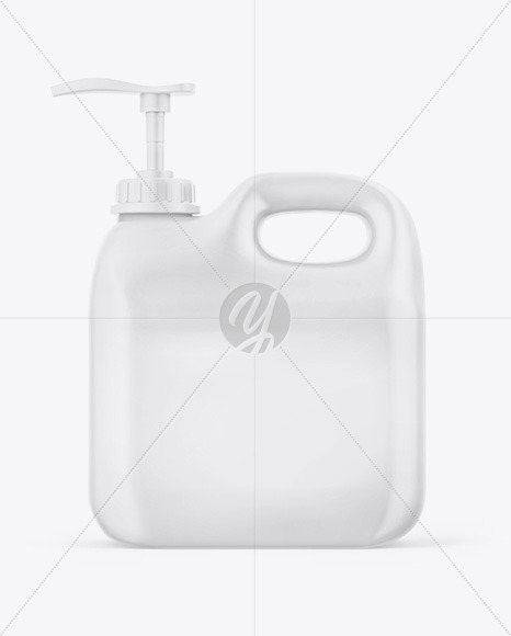 Matte Jerry Can W/ Pump Mockup