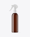 Frosted Amber Spray Bottle Mockup