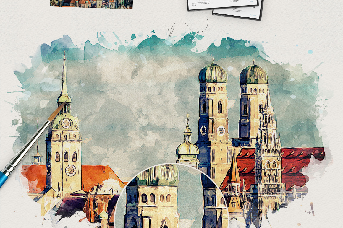 Watercolor Studio - Photo to Watercolor Template Watercolor Studio - Photo to Watercolor Template