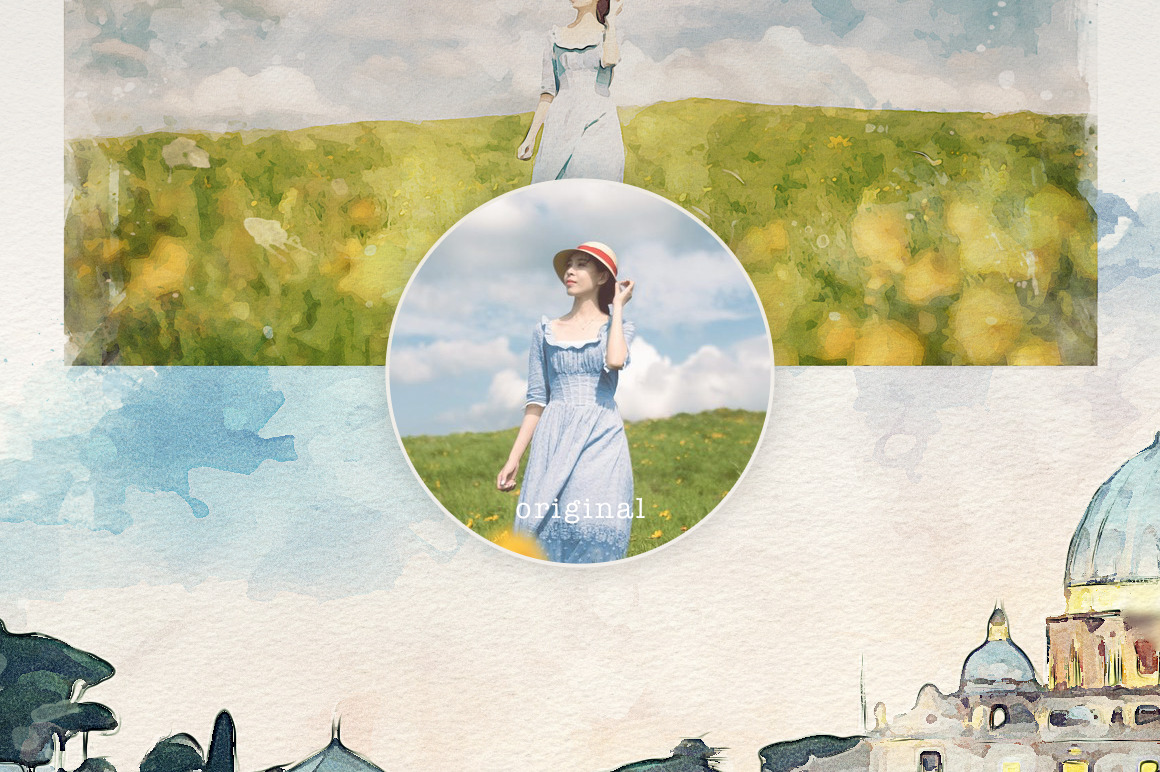 Watercolor Studio - Photo to Watercolor Template Watercolor Studio - Photo to Watercolor Template