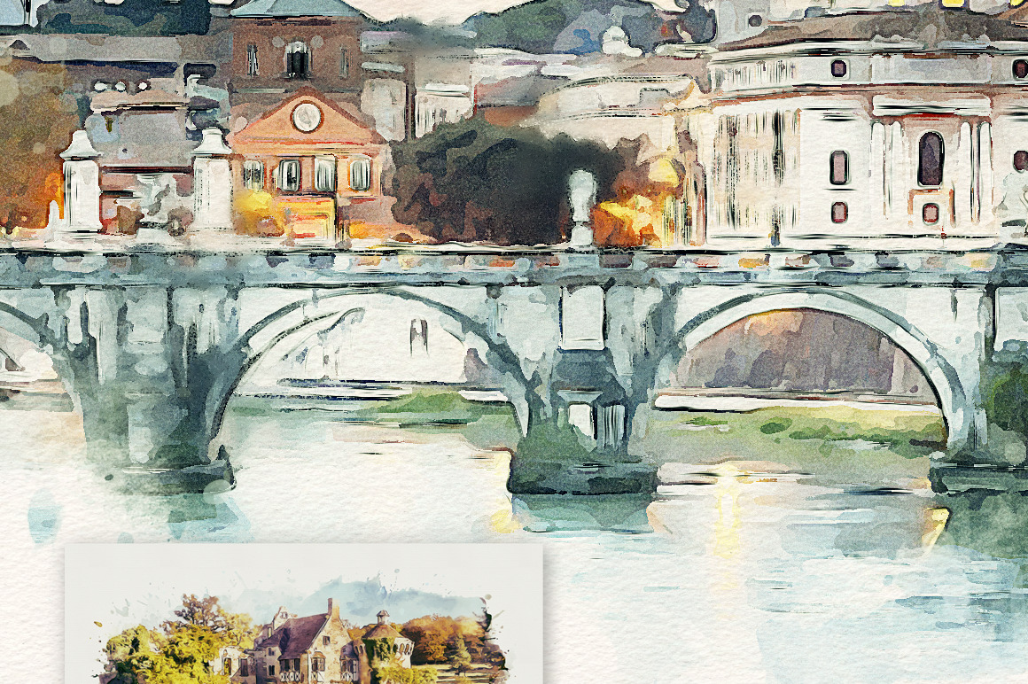 Watercolor Studio - Photo to Watercolor Template Watercolor Studio - Photo to Watercolor Template