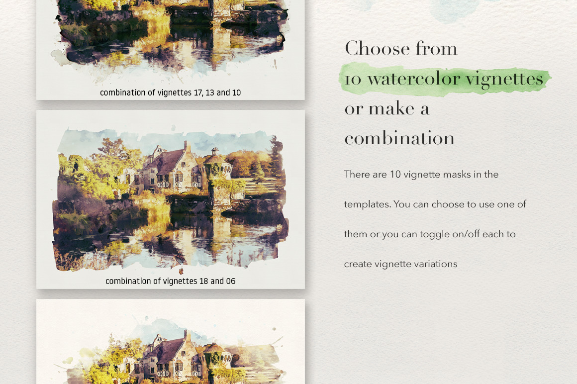 Watercolor Studio - Photo to Watercolor Template