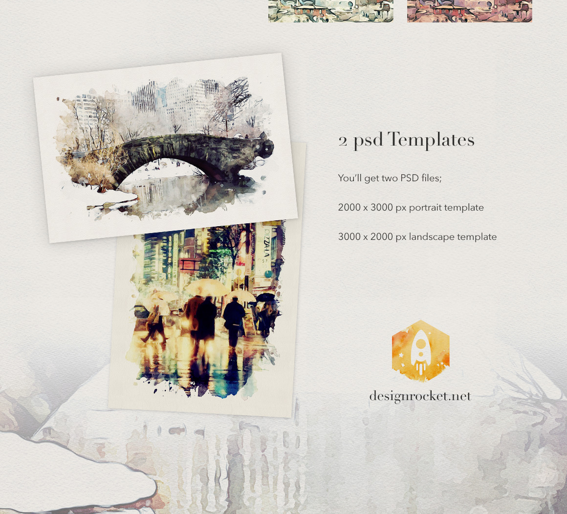 Watercolor Studio - Photo to Watercolor Template