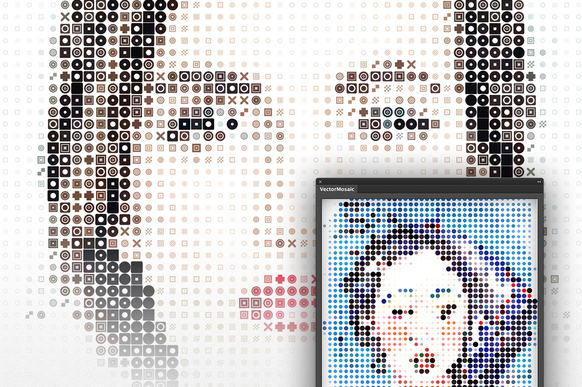 Vector Mosaic for Illustrator Vector Mosaic for Illustrator