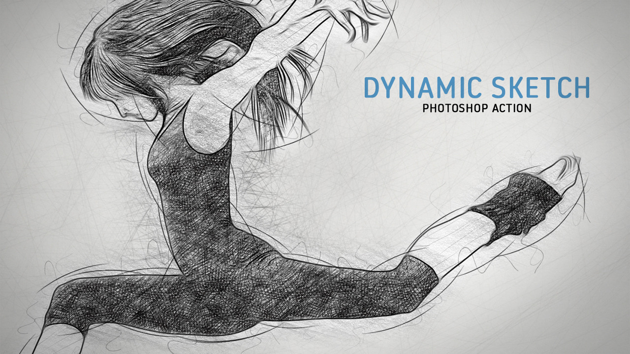 Dynamic Sketch Photoshop Action Dynamic Sketch Photoshop Action