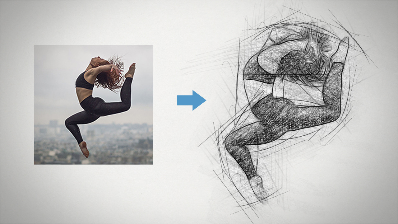 Dynamic Sketch Photoshop Action