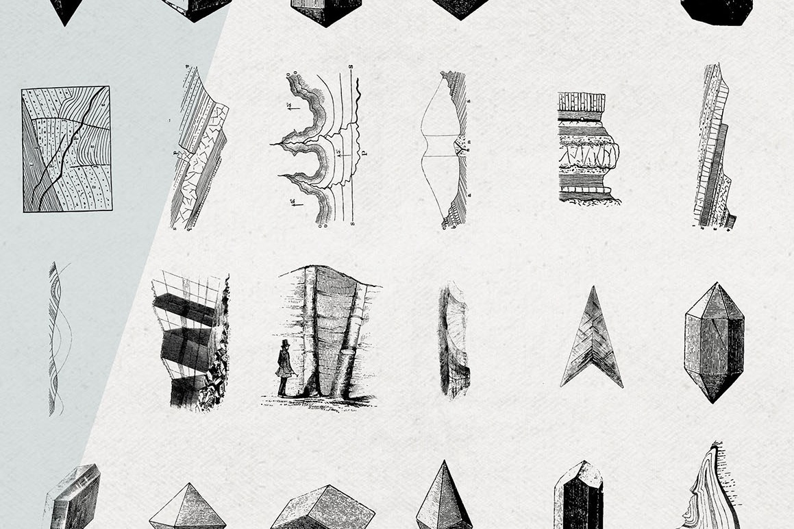 Gems &amp; Stones Geology Illustrations