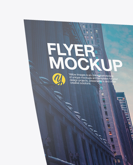 Stack of Matte A5 Flyers Mockup