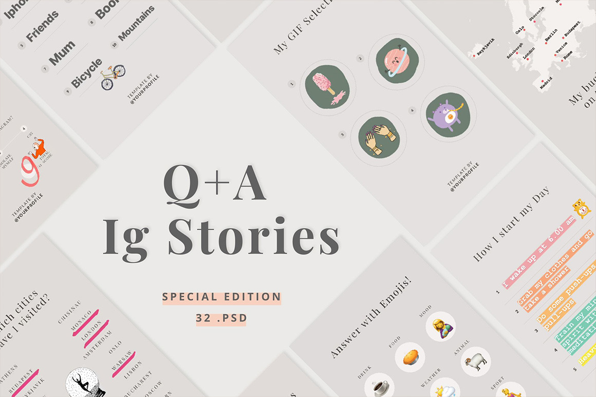 Q+A Stories Templates