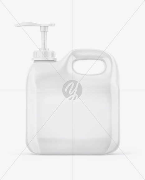 Glossy Jerry Can W/ Pump Mockup