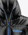 Glossy Women's Down Jacket Mockup