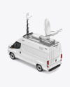 TV Van Mockup - Back HalfSide View