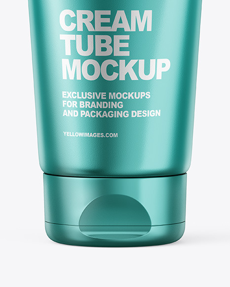 Metallic Cosmetic Tube Mockup